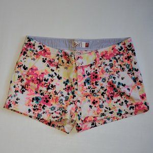 SO White Floral Short Shorts Size 9